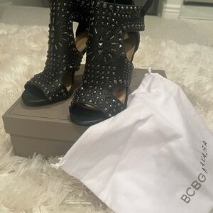 BCBGMaxAzria Black Studded Heels